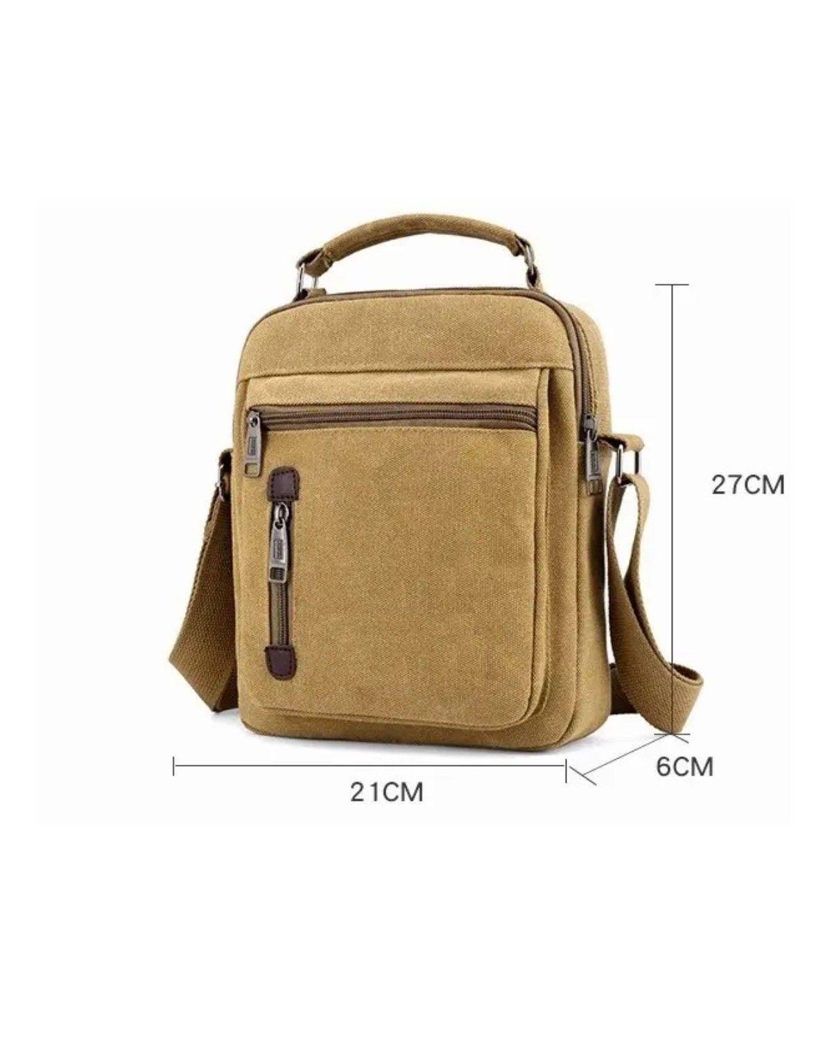 Bolso De Lona Para Hombre Bandolera Caballero-2