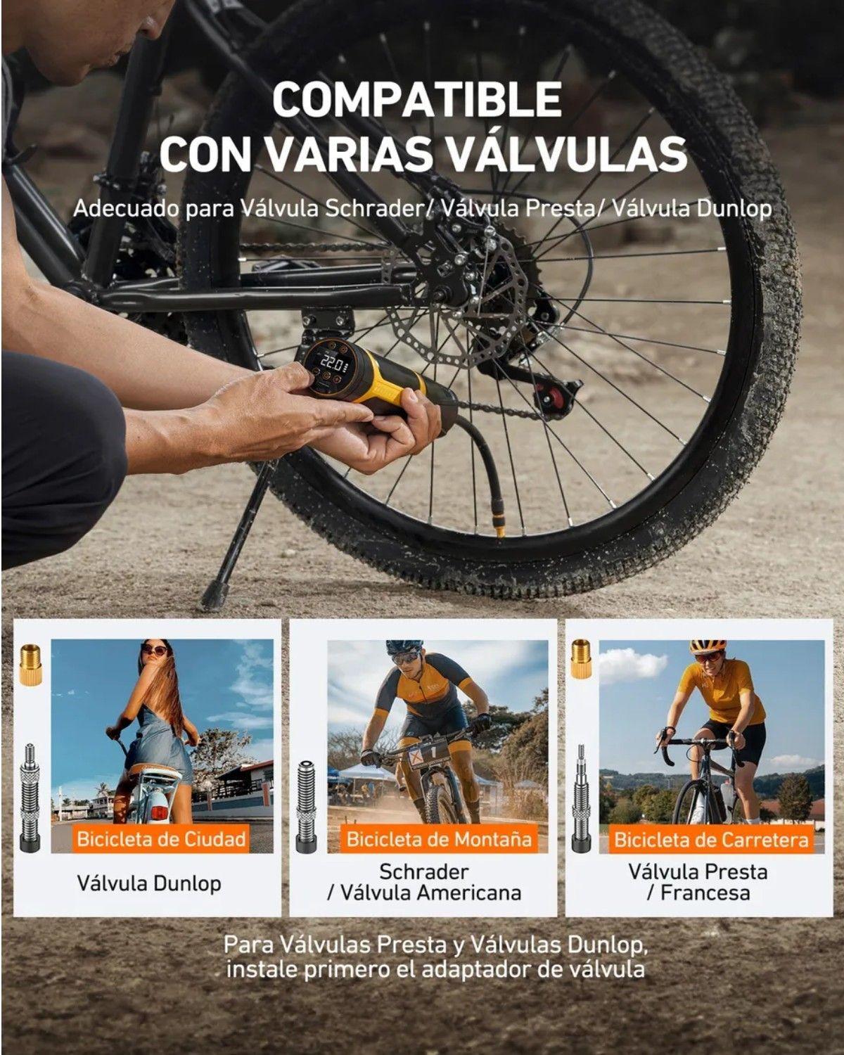 Bomba De Aire Eléctrica Portátil 150psi 4500mah-2