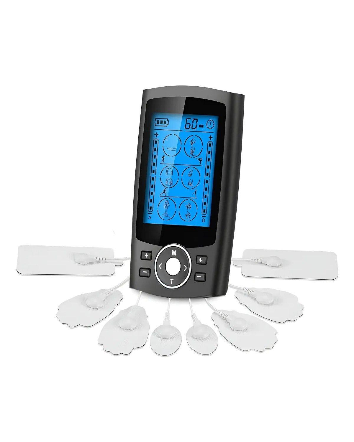 Tens Electroestimulador Muscular Con 36 Modos 8 Almohadillas-0