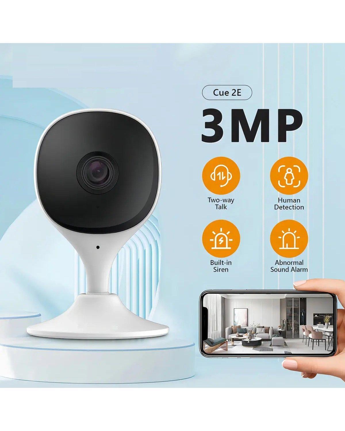 Camara Ip Cue 2 3mp 2.8mm Audio Alarma Sirena Color Blanco-1