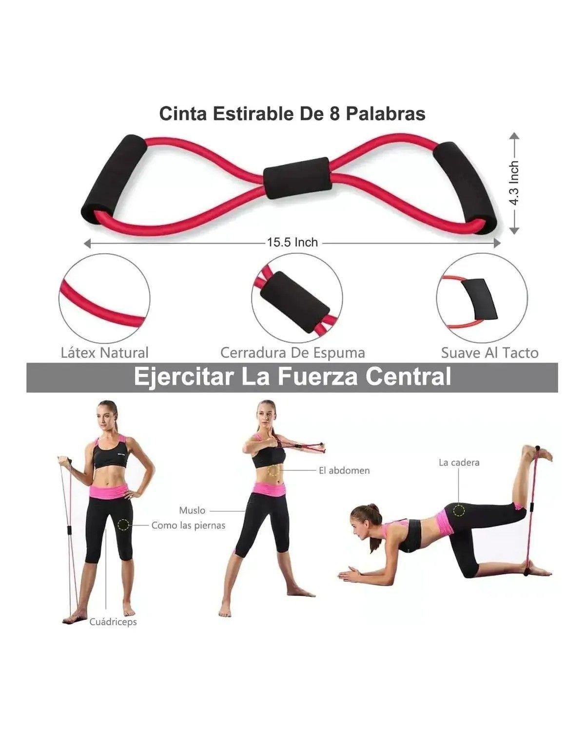 Kit Ejercicio 7 Rodillo Abdominal Barras Push-up Ejercitador Negro-3