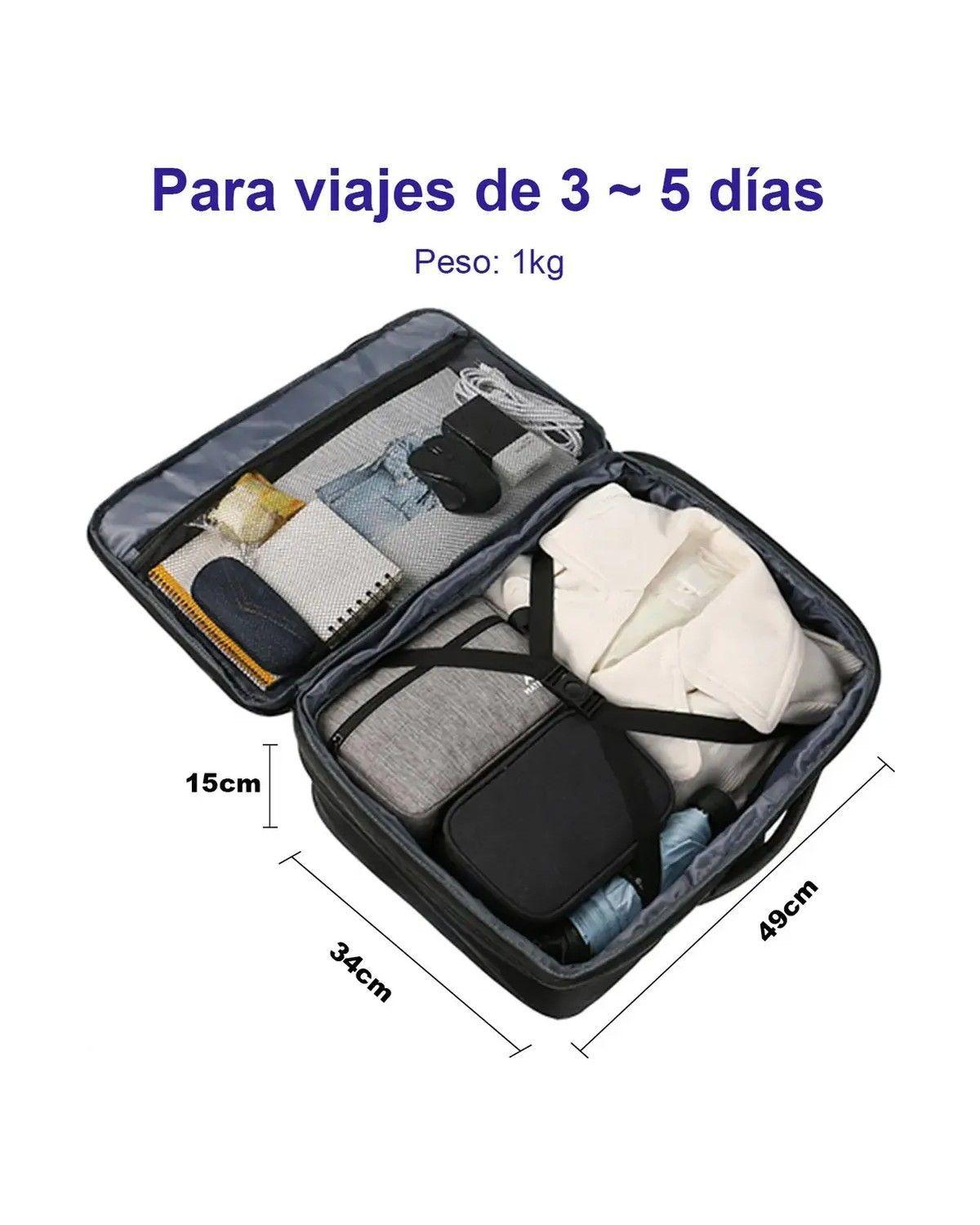 Mochila De Viaje, Impermeable, Expandible y Antirrobo Grande Equipaje De Mano De 10 Kg-1