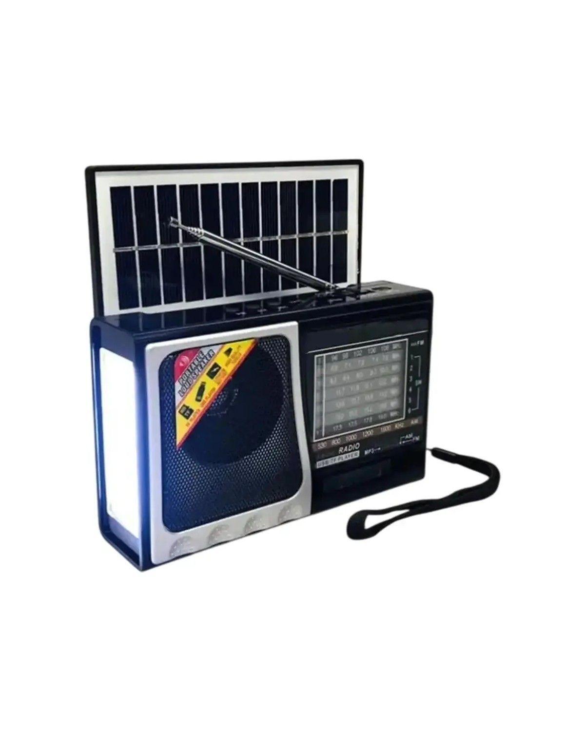 Radio Portatil Solar Linterna 8 Bandas Hifi Sd Usb Portátil-1