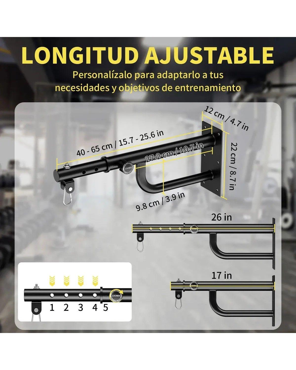 Estirable Soporte Saco Boxeo Ejercicio Colgante Pared 150kg Color Negro-1