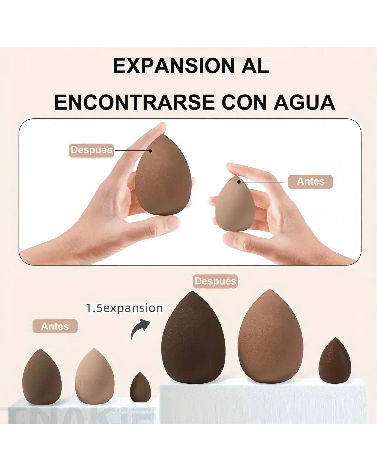 Set 40 Brochas Maquillaje Base Profesional Kit Con Esponja-3
