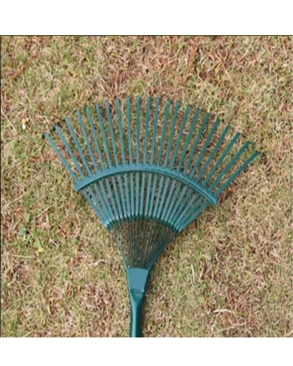 Rastrillo Barre Hojas Metálico Para Jardín 22 Dientes-2