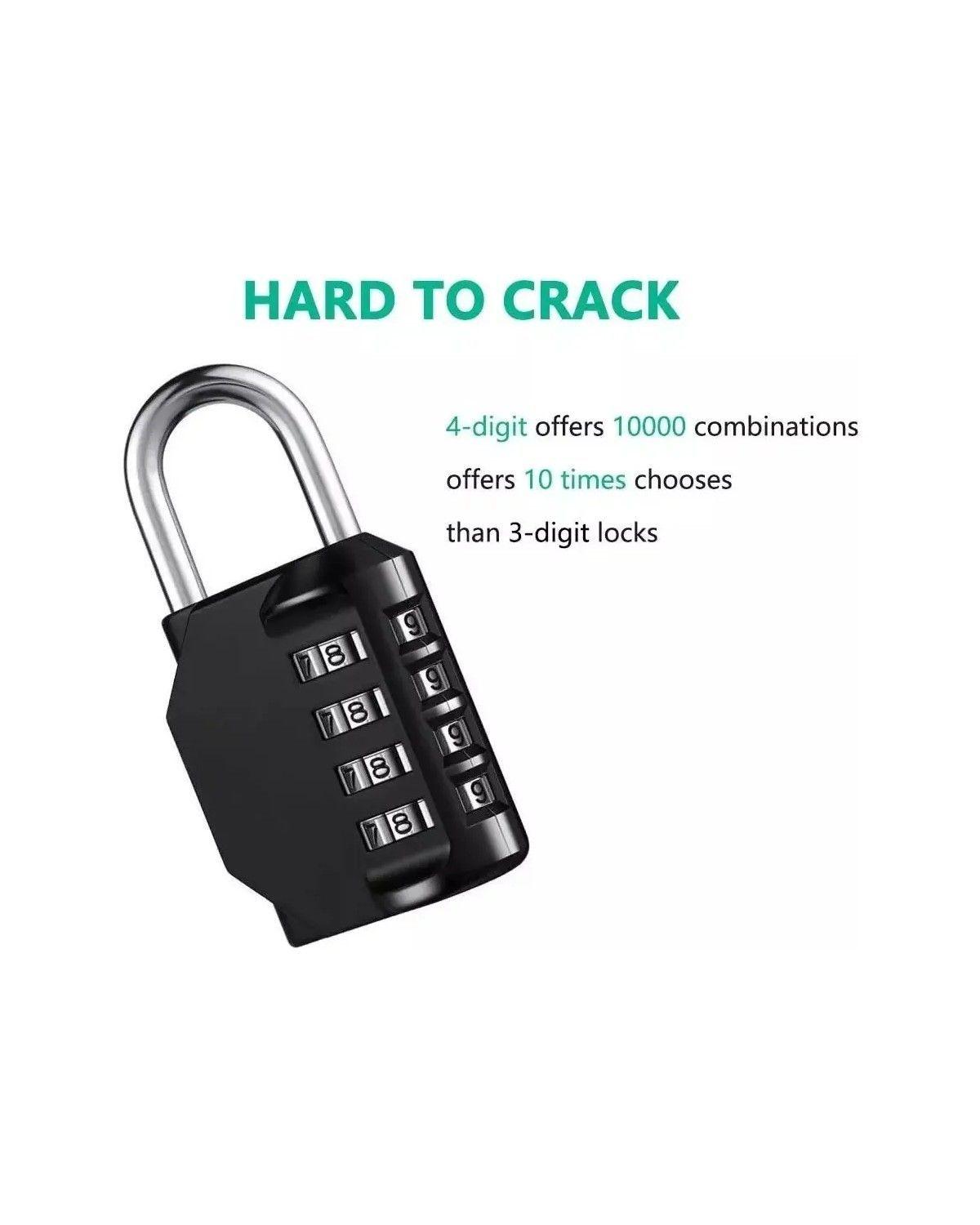 Candado Clave Numerica Aluminio Reprogramable Set 2-2