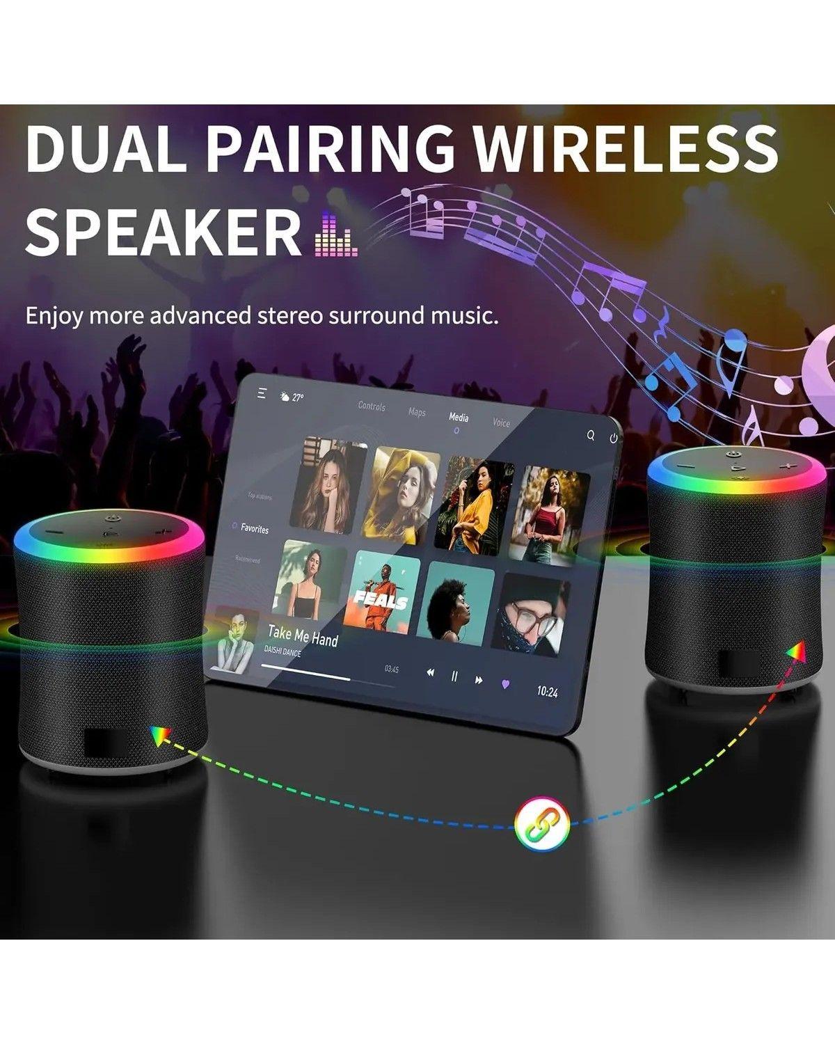 Parlante Bluetooth Altavoz Portátil Inalámbrico Luz Rgb-3