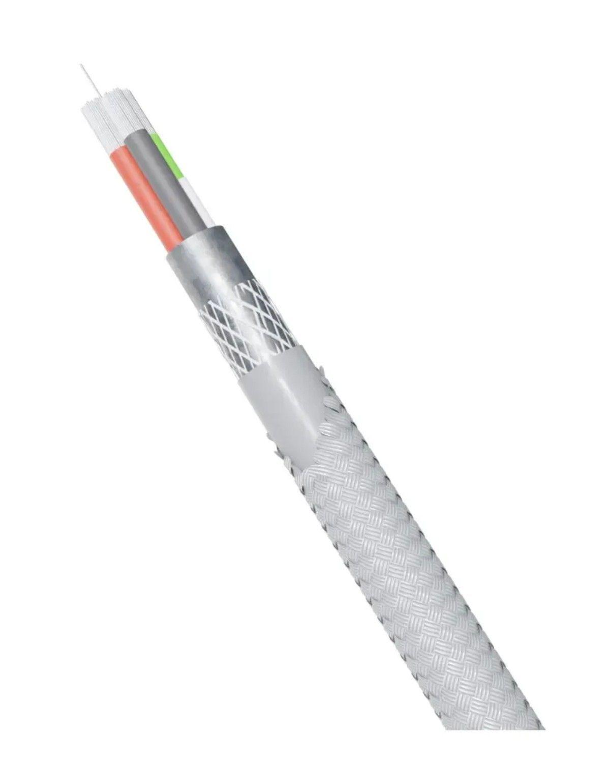 Cable Cargador Line X USB A con Triple Salida (Lightning, USB-C y Micro USB) de 1.2 m, Blanco-3