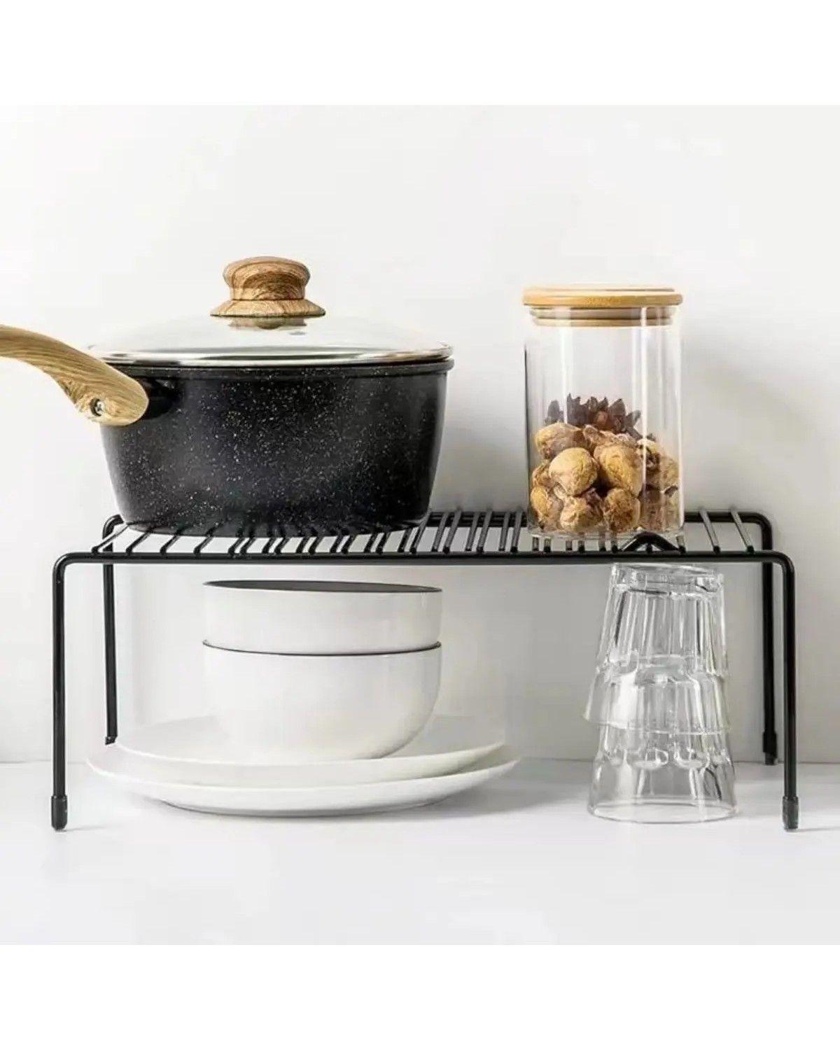 Repisa Extensible Acero 5853 Negro para Cocina 31-55cm-3