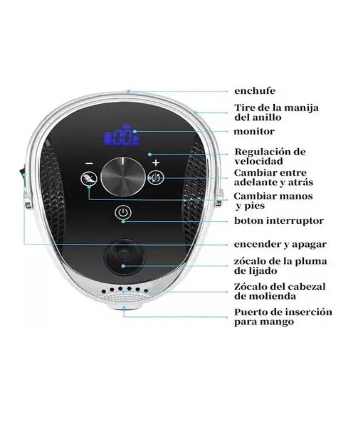 Torno Profesional Negro BQ730 BQ-730A 35000rpm Uñas Manicure Pedicure-2