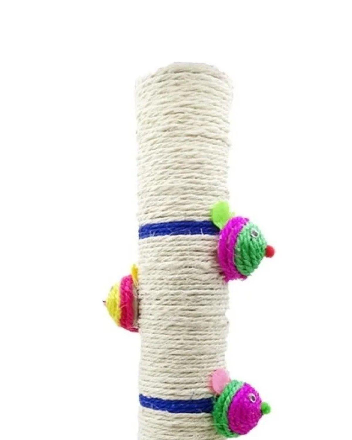 Torre Rascador para Gatos 42x24 cm con Juguete de Sisal-2