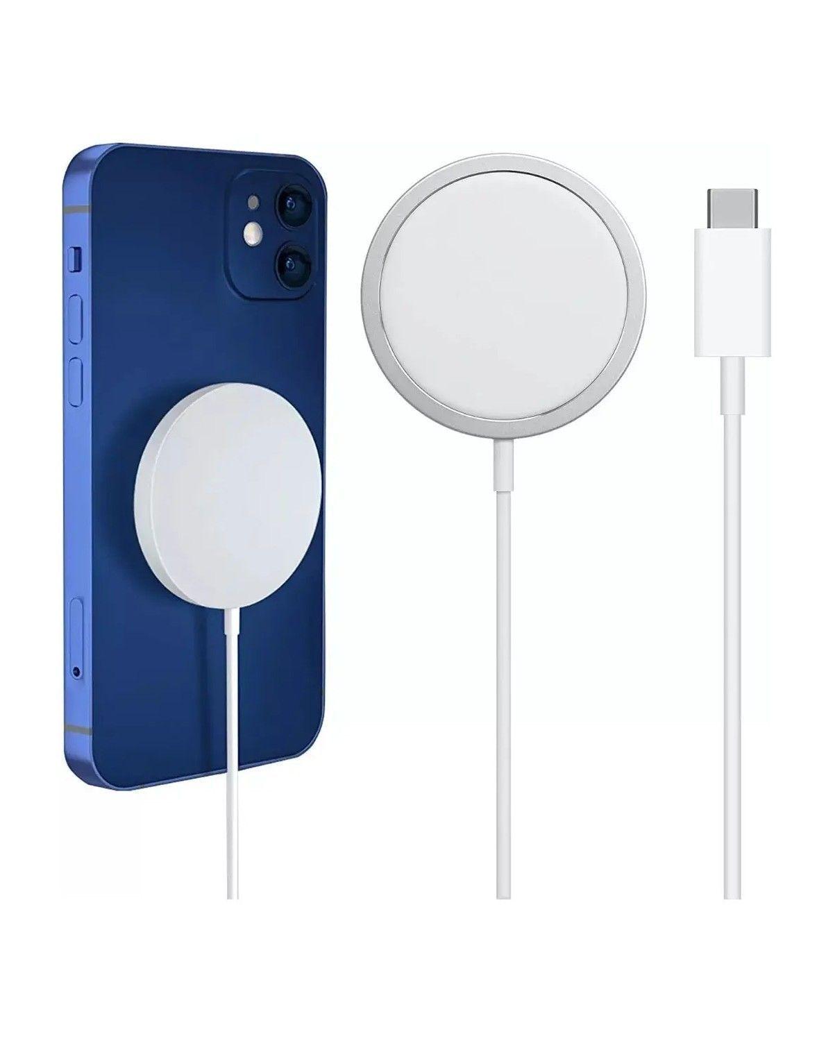Cargador Inalámbrico Magnetico Para Iphone Color Blanco-2
