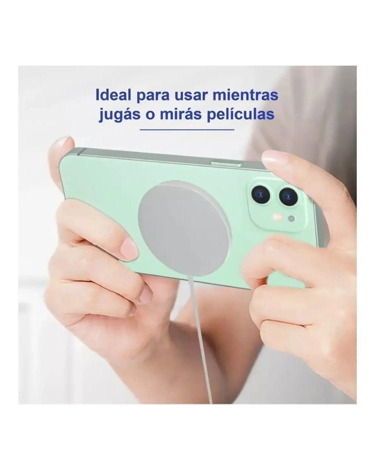 Cargador Inalámbrico Magnetico Para Iphone Color Blanco-3