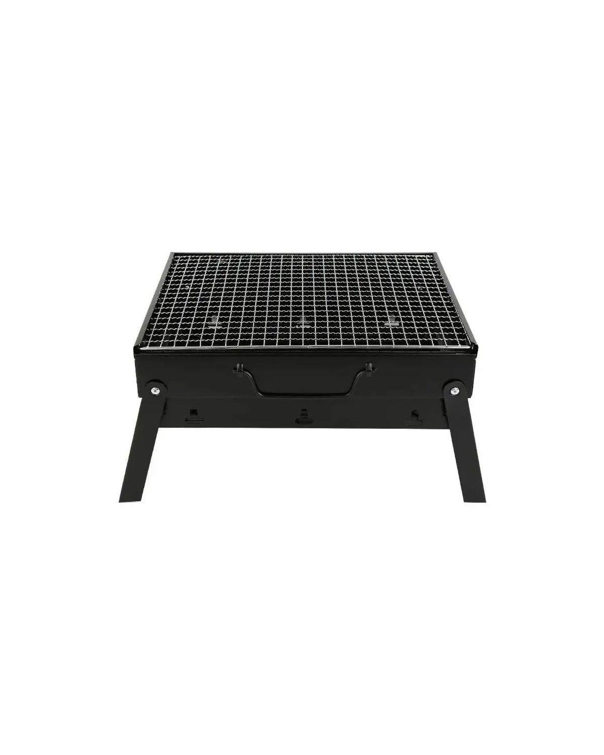 Mini Parrillera Portatil A Carbon Asados Mini Parrillera Color Negro-3