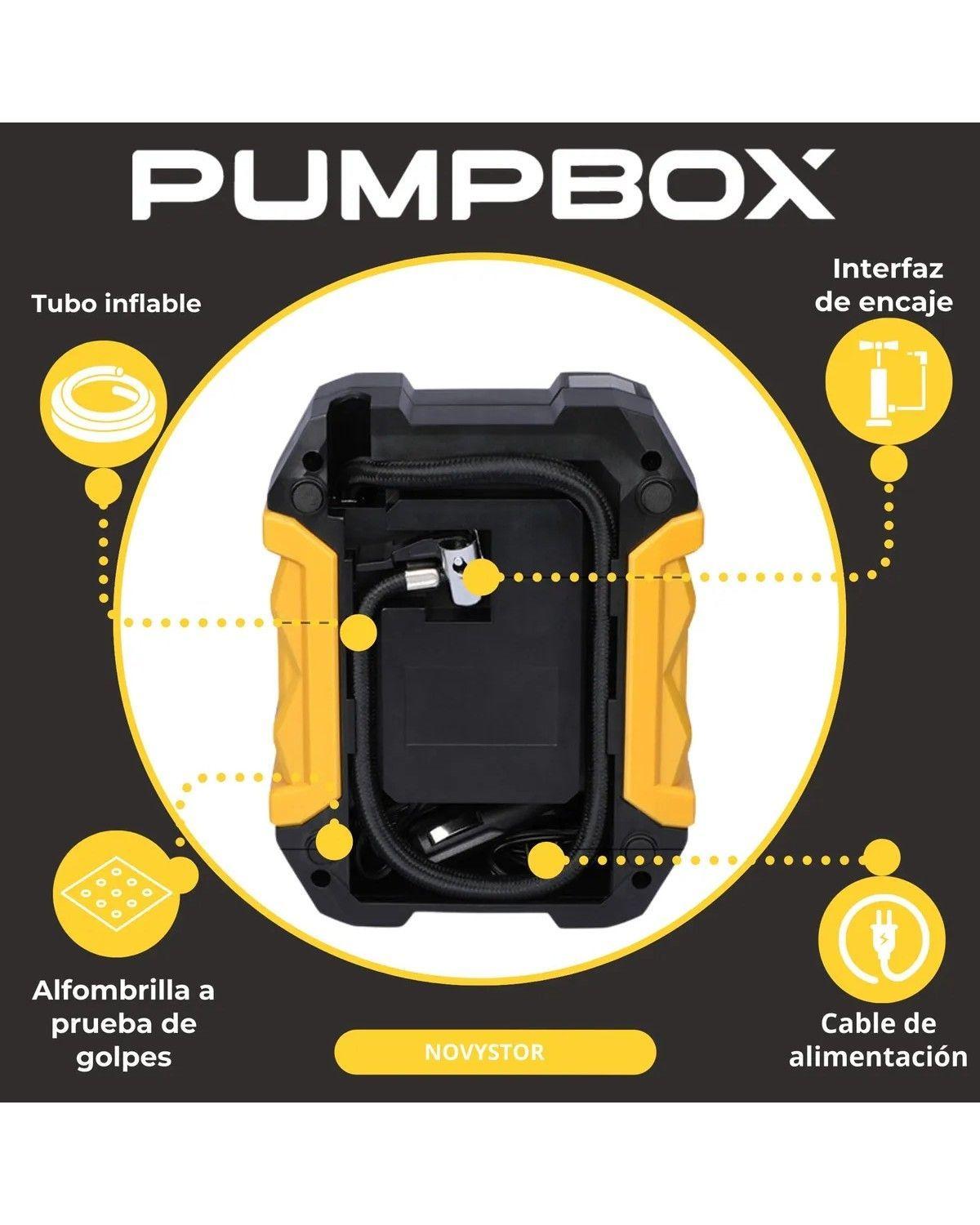 Compresor De Aire Portátil Digital Todo Neumático Color Negro-4