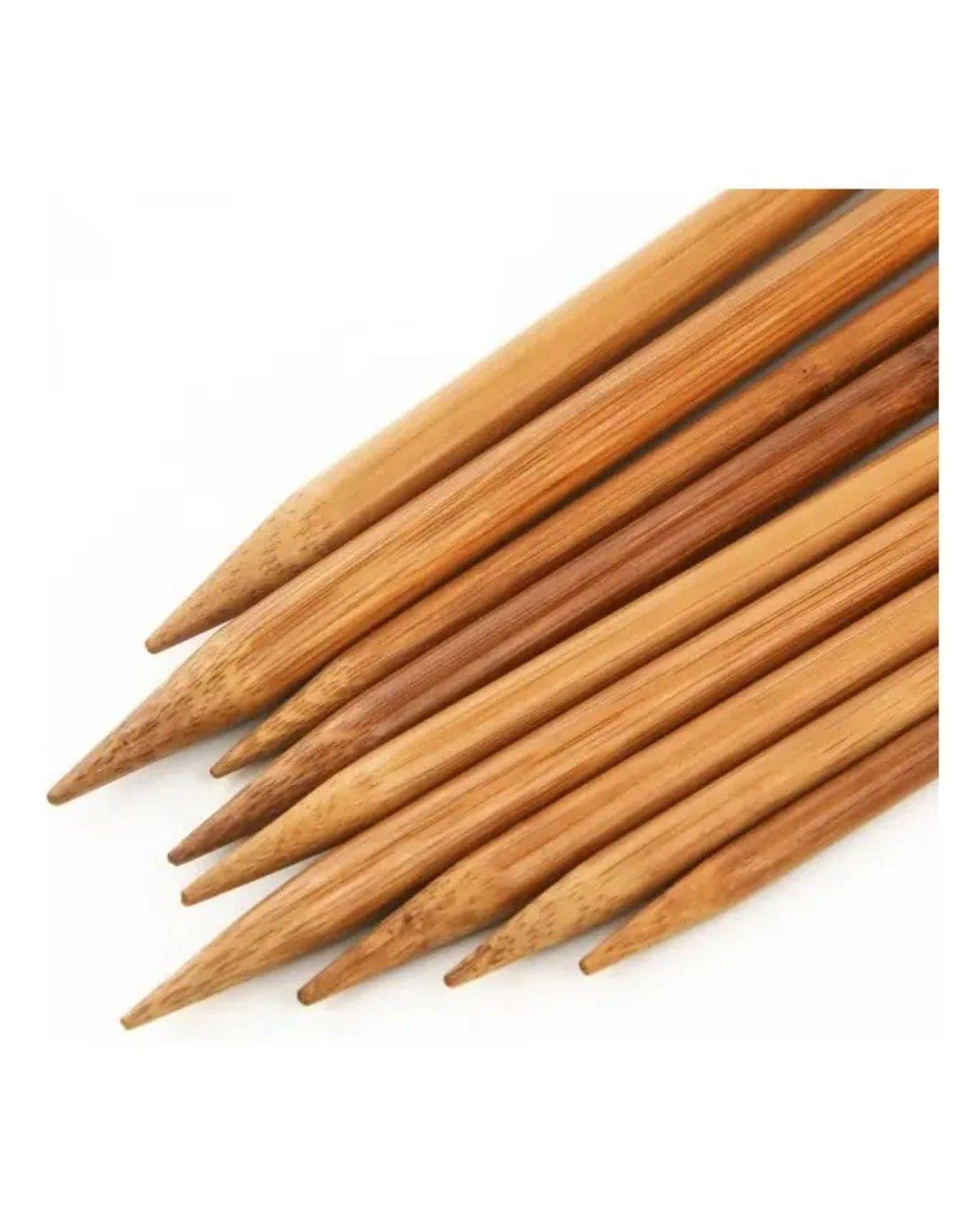 Set Palillos Para Tejer De Bambú, 2mm A 10mm (18 Tamaños)-2