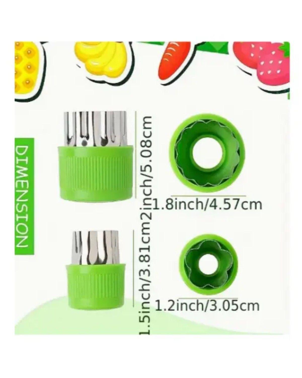 Molde Cortador De Frutas Verduras Galletas Niños 9 Piezas-3