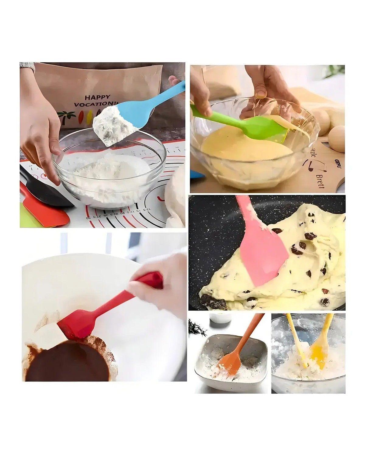 Espátula de Silicona Mezquino Set de 4 para Repostería y Cocina-4