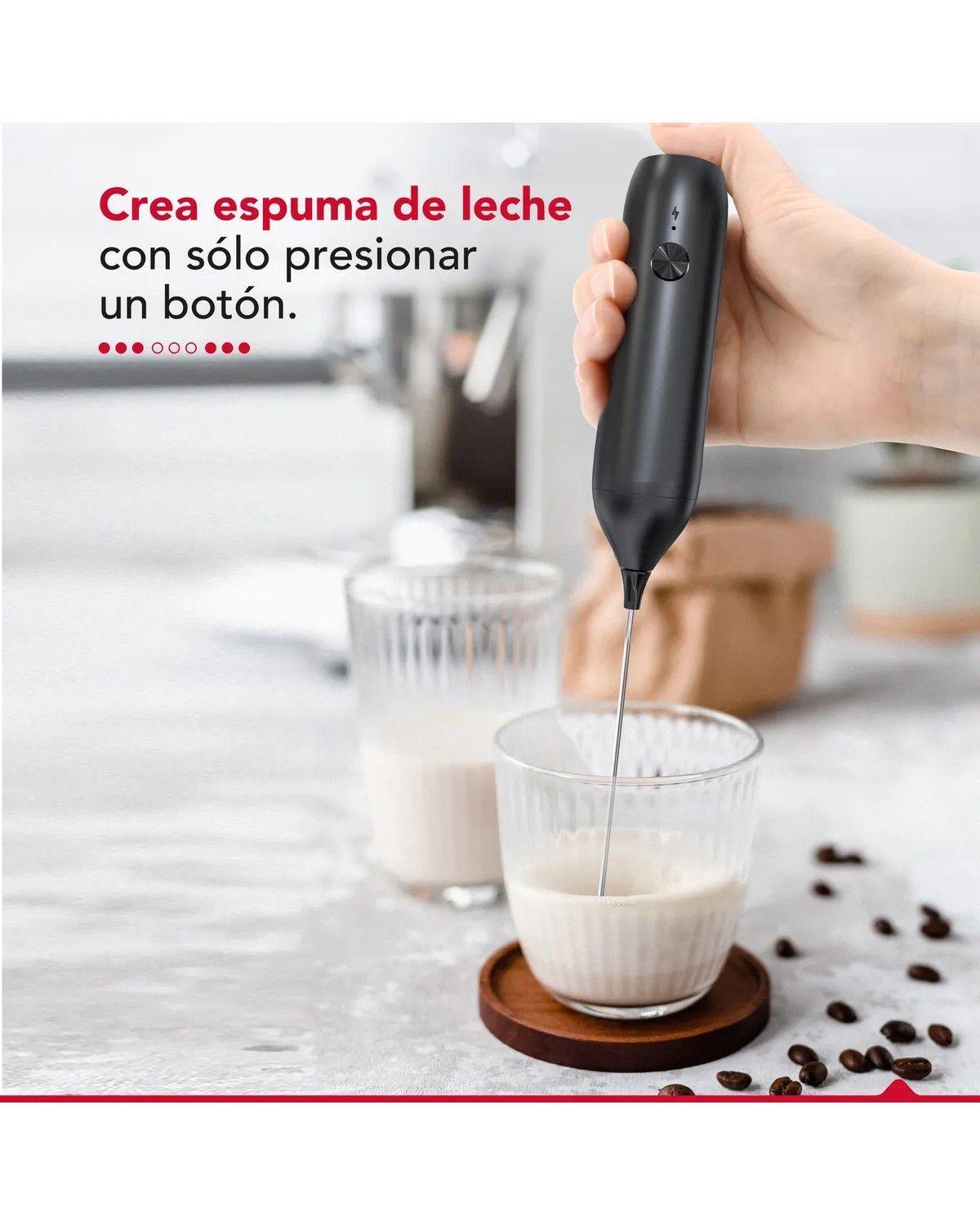 Espumador De Leche Color Negro-2