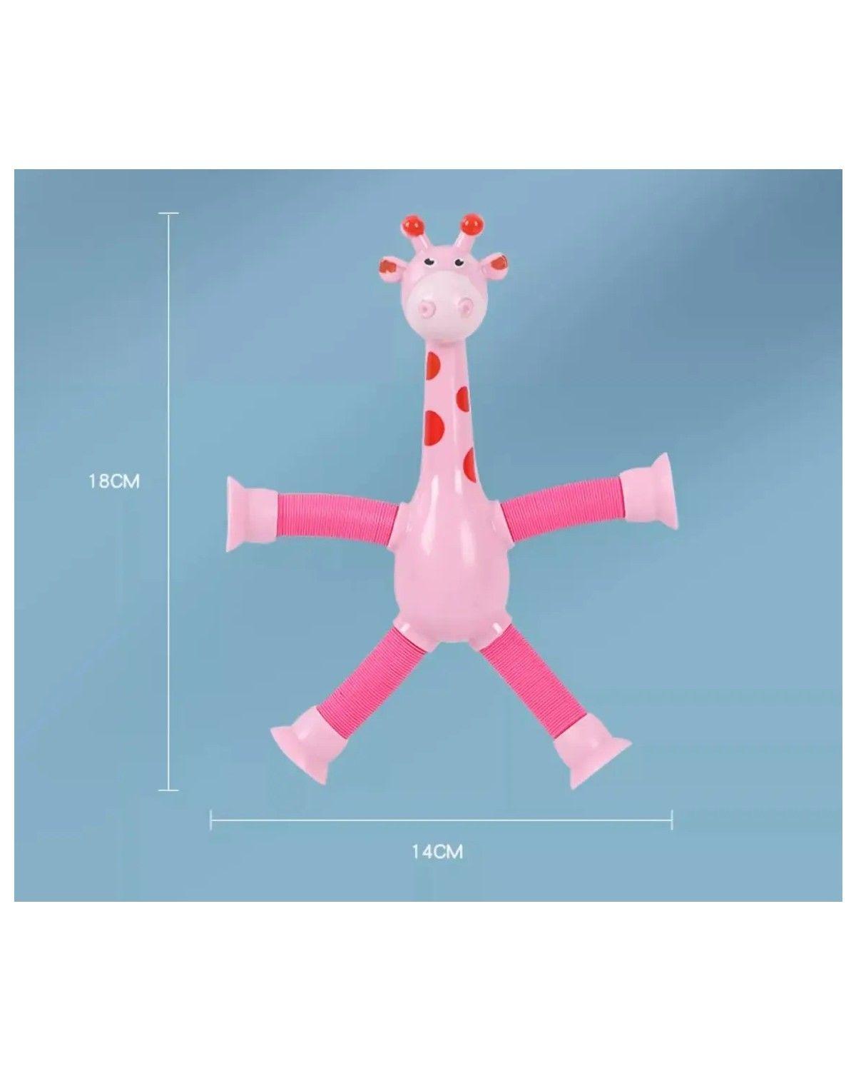 10 Jirafas Tubos Pop Con Ventosa Sensorial Para Niños-2