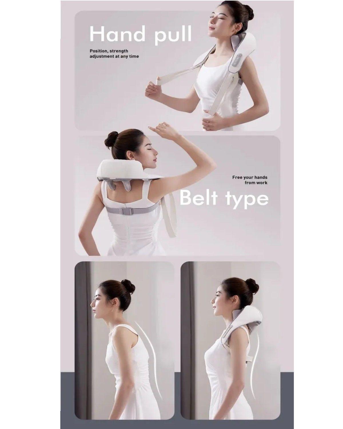 Masajeador Inalámbrico Muscular Cuello Cervical Hombros-4