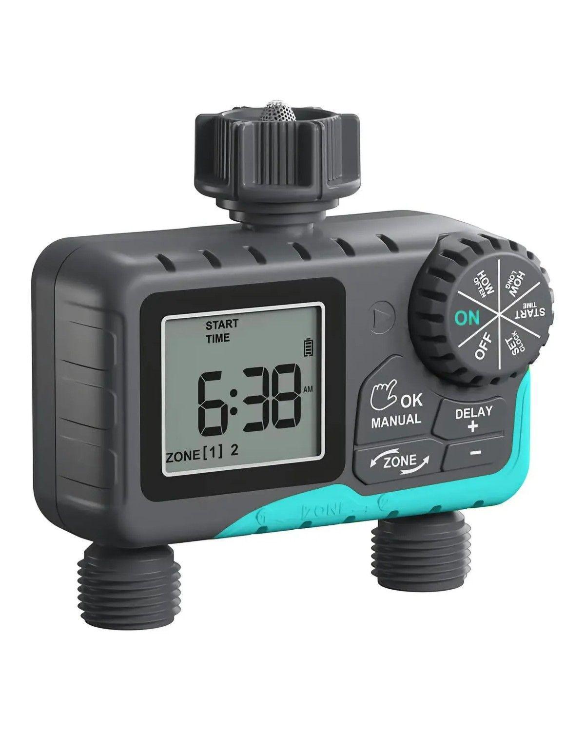 Programador Riego Automatico Controlador Digital 2 Zonas-0