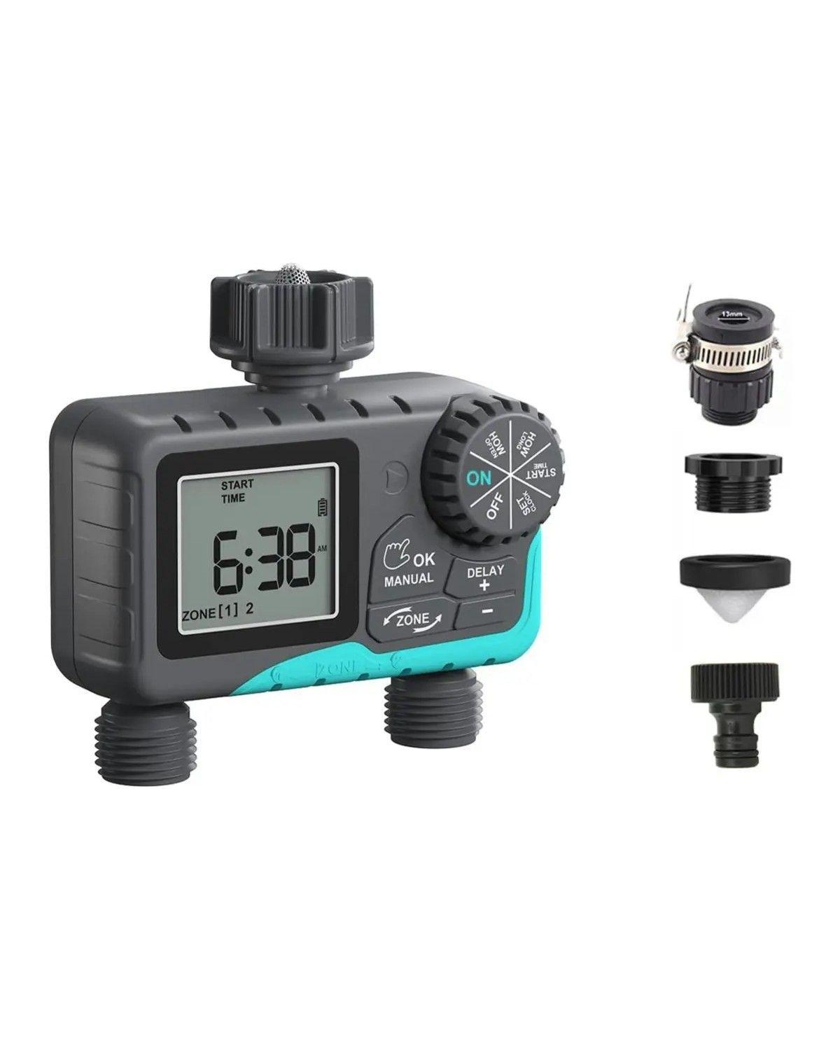 Programador Riego Automatico Controlador Digital 2 Zonas-1