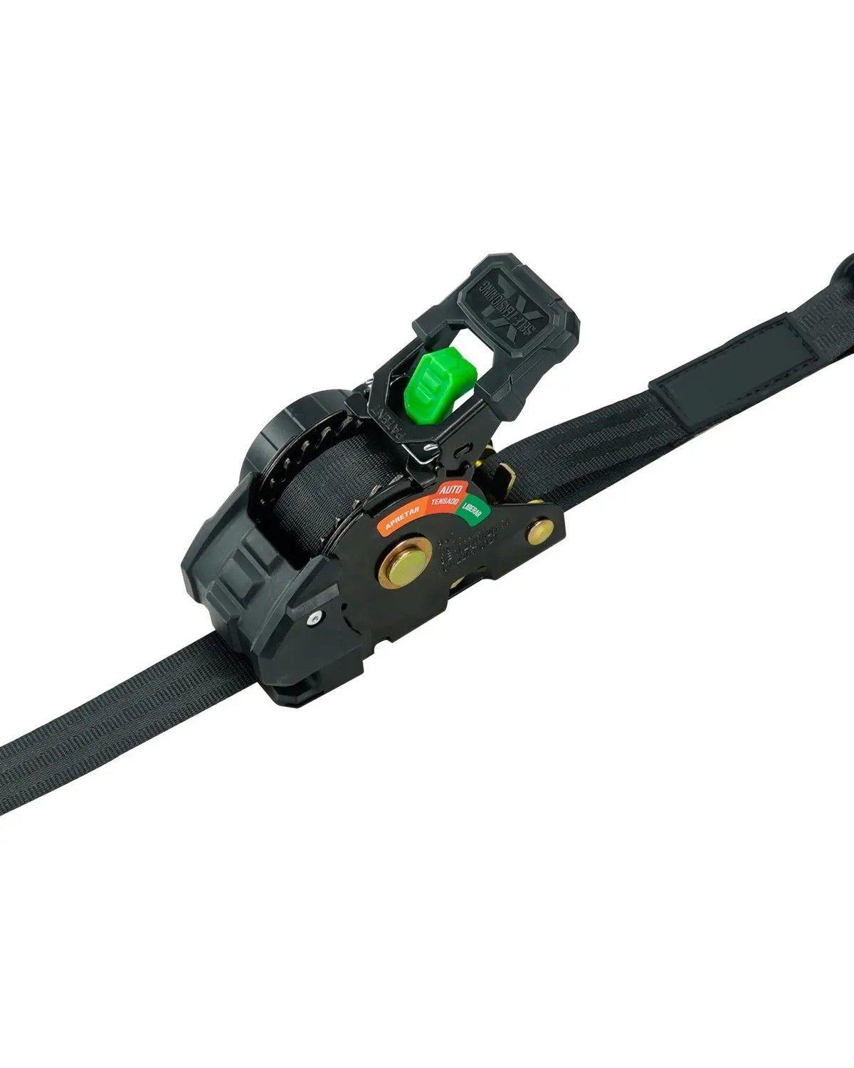 Eslinga Cuerda De amarre Cargo Alfa Pack Eslinga Para Auto/camioneta Color Negro-2