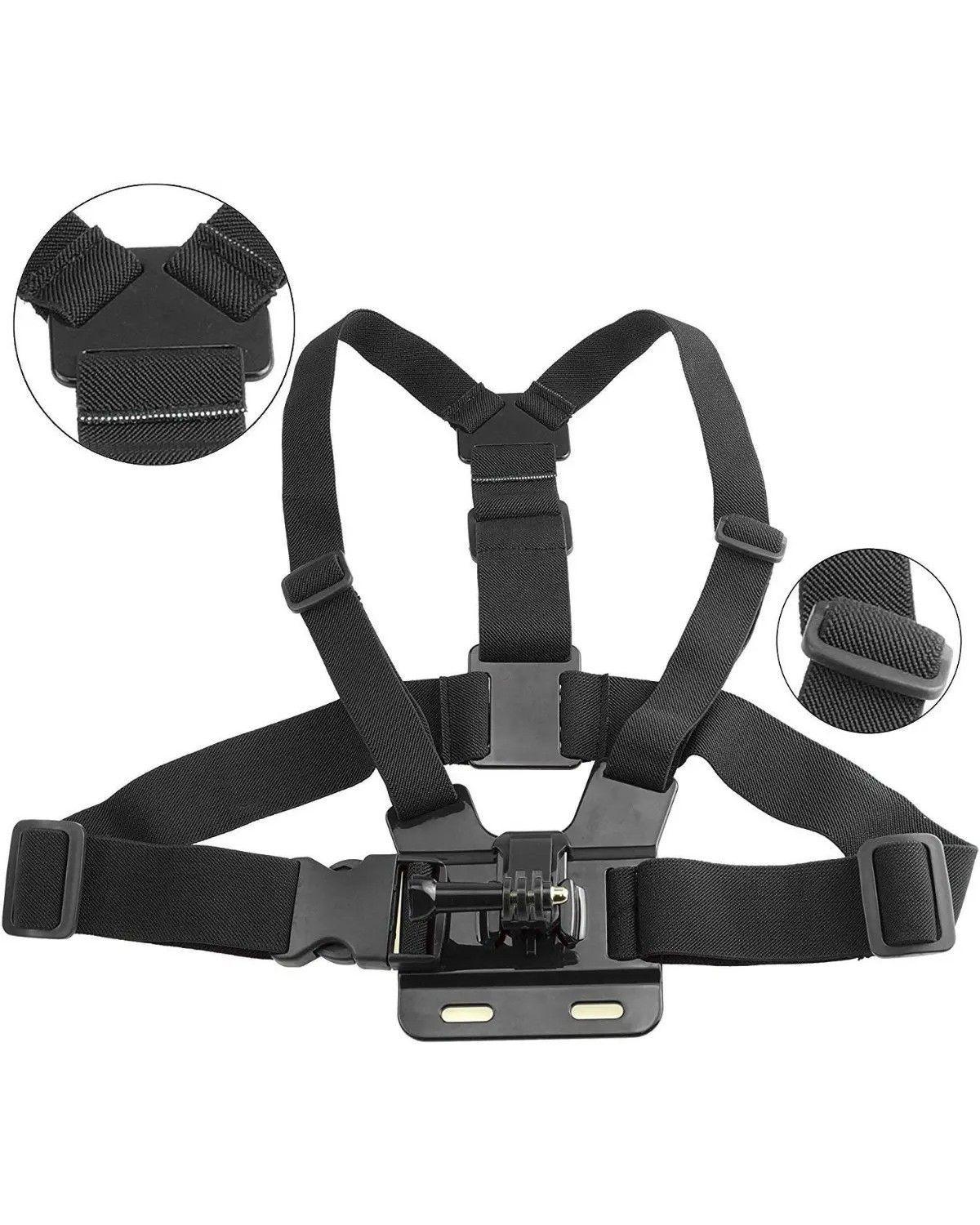Soporte Celular Ajustable Kit Arnes De Pecho Correa Selfie-3