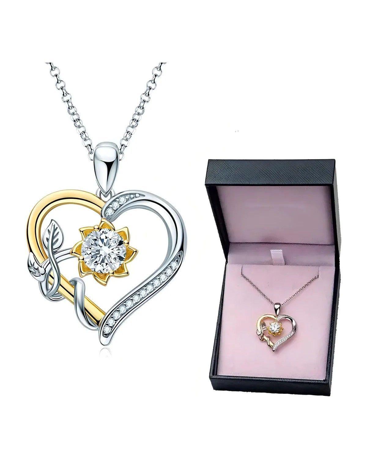 Collar Plata Fina 925 Corazon-0