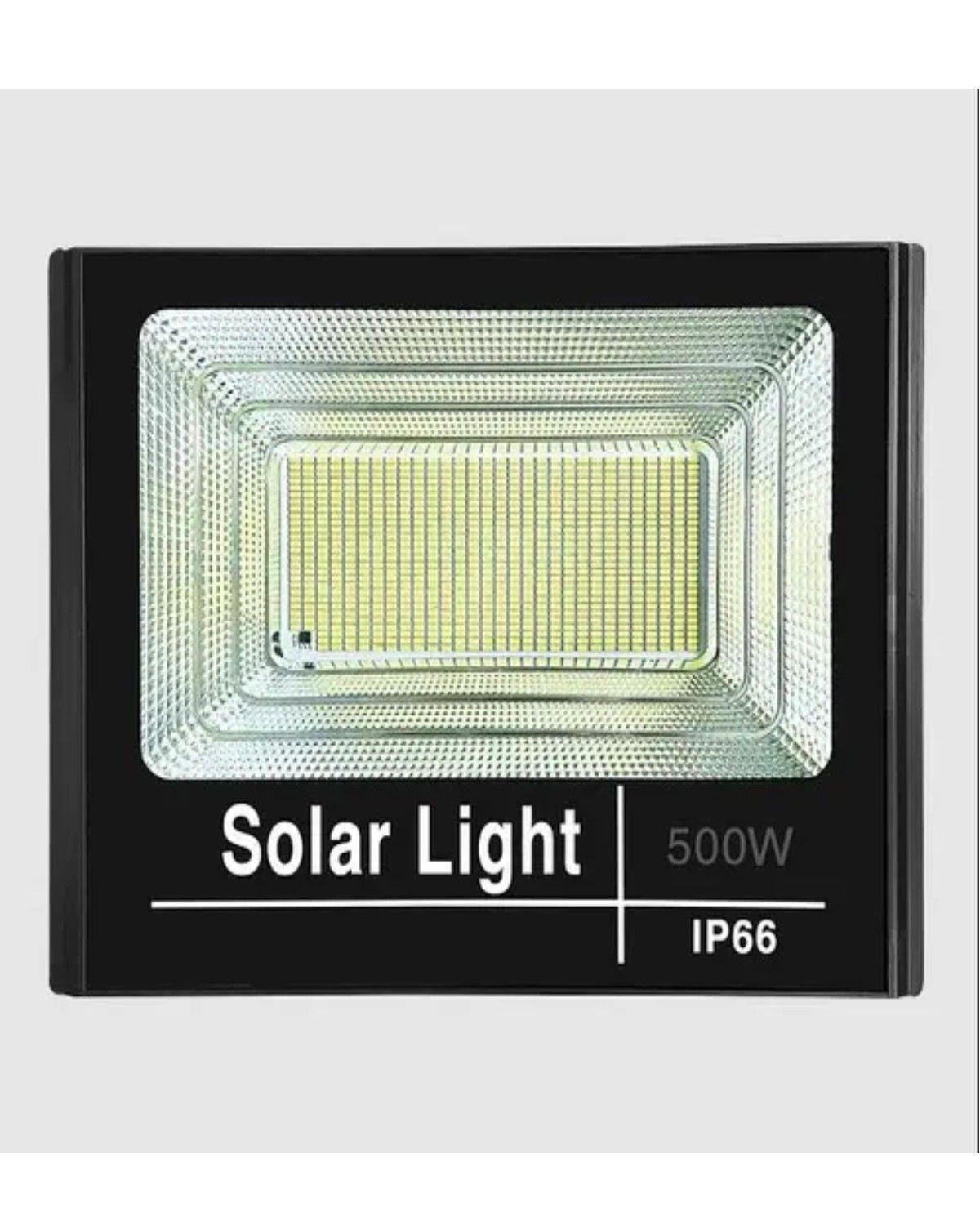 Foco Solar 500w Con Panel Solar Y Con Control Exteriores Color de la carcasa Negro-2
