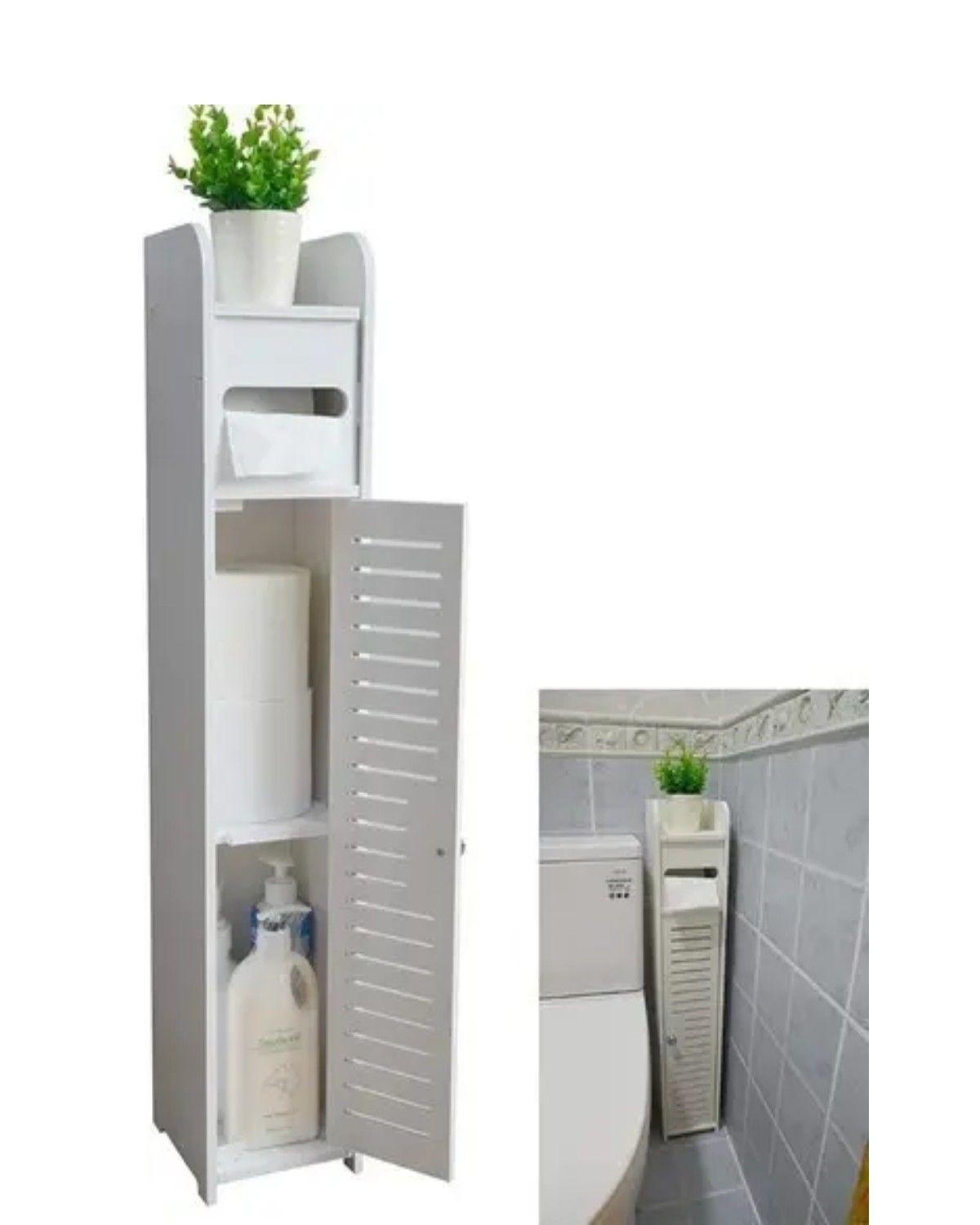 Estante De Baño Lavanderia Organizador Color Blanco-0