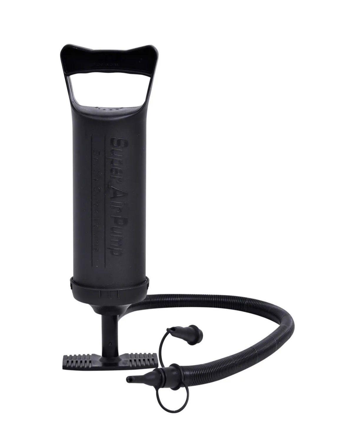 Pack 2 Colchon Inflable + 2almohadas + 1bomba Camping Picnic Gris-2