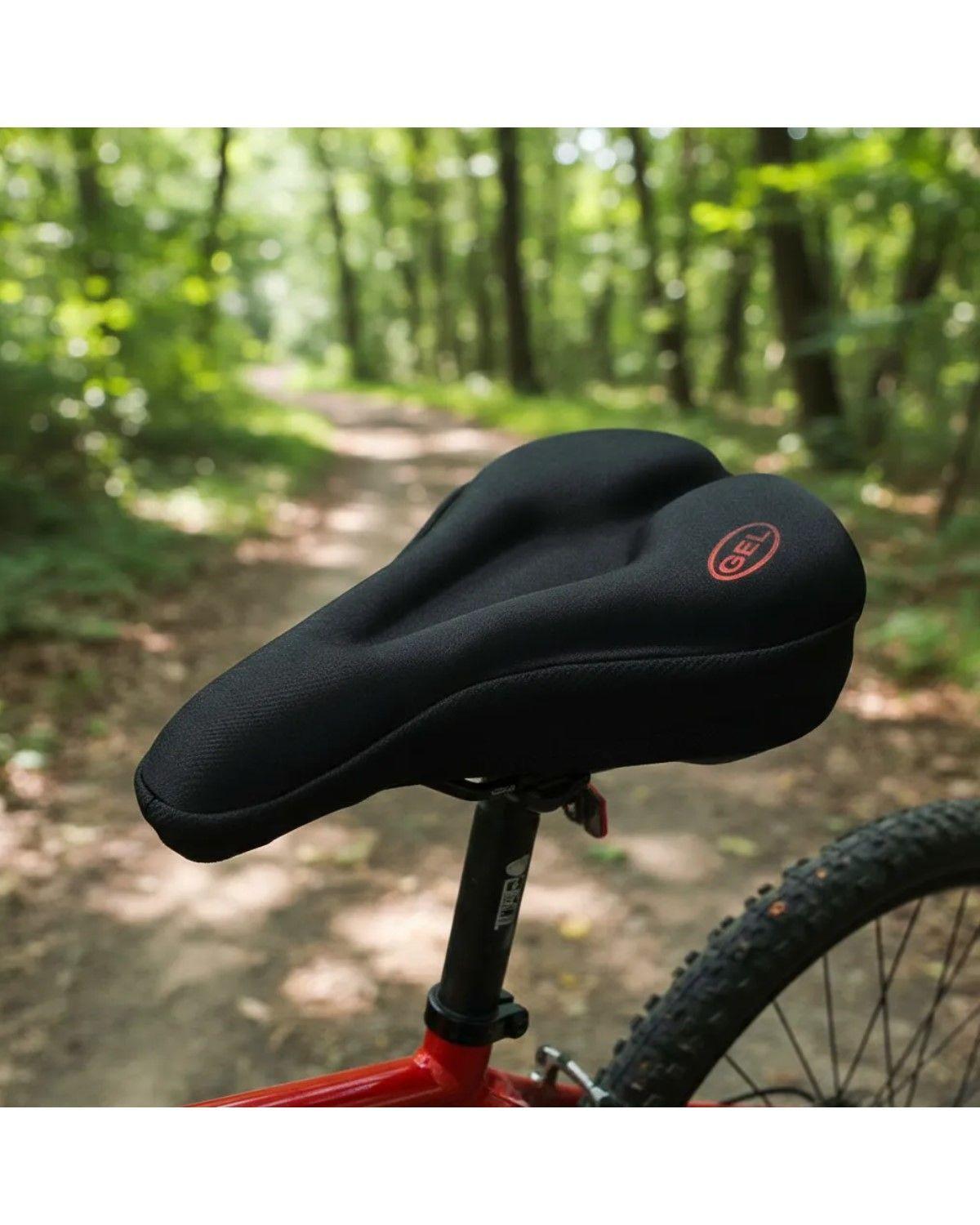 Cubre Sillín Doble De Asiento Bicicleta, Deportivo/ NEGRO-2