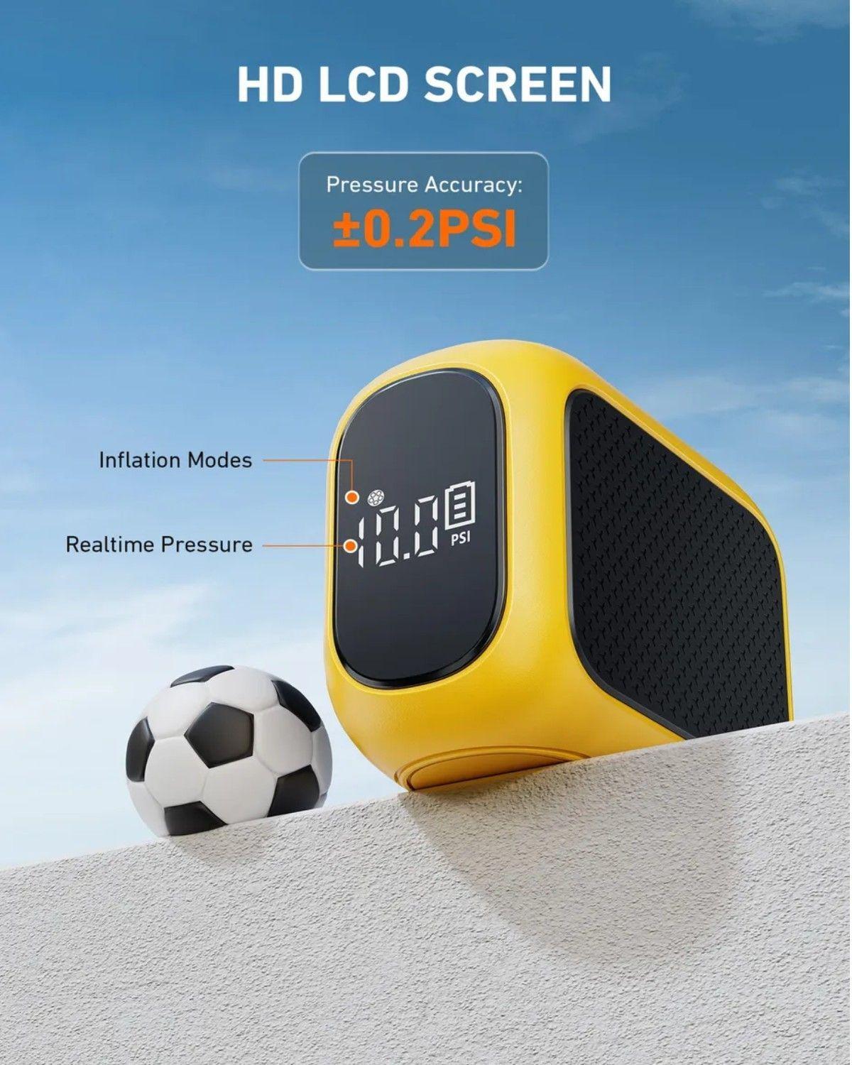 Bomba De Balón Eléctrica Portátil Con Pantalla Lcd Digital-3