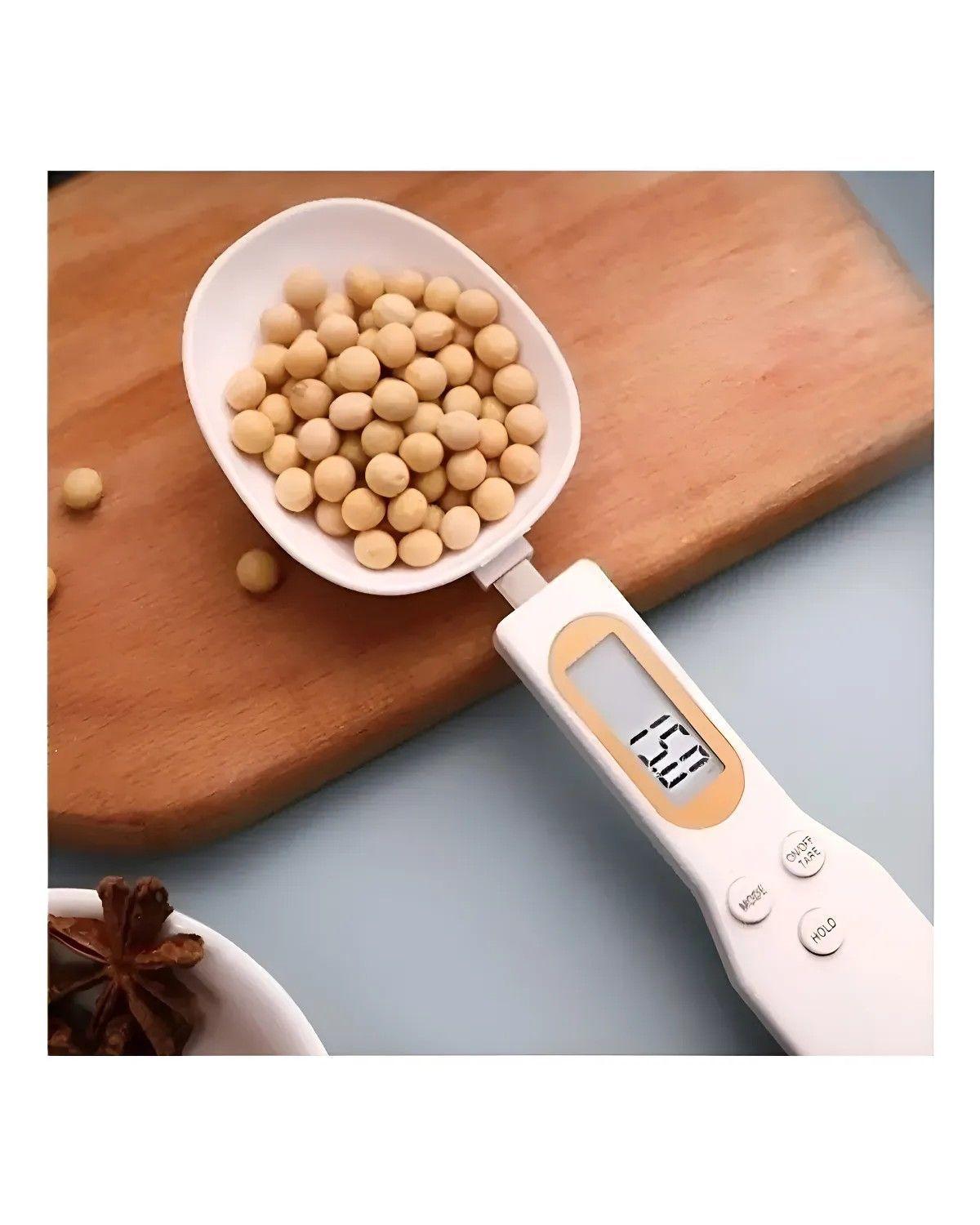 Cuchara Gramera Digital Balanza Cocina Precisa Blanco 500 G-2