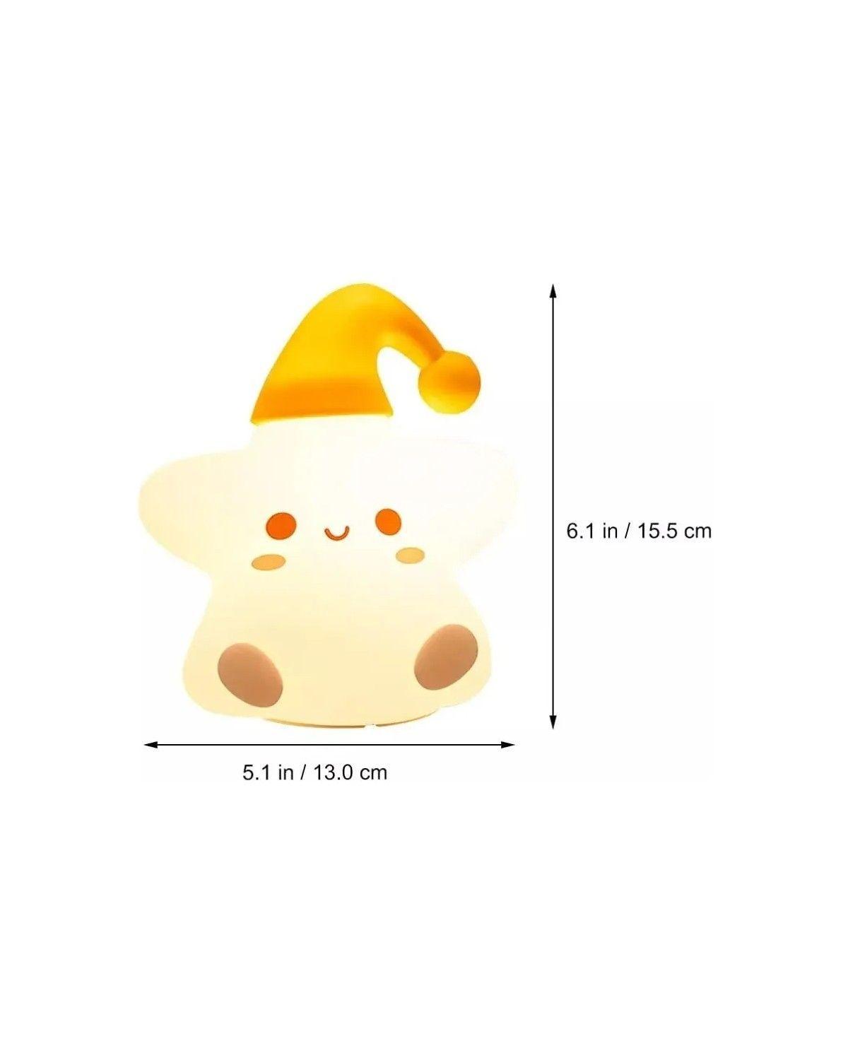 Lámpara Espanta Cuco Estrella Silicona Led/usb Sensor Táctil-2