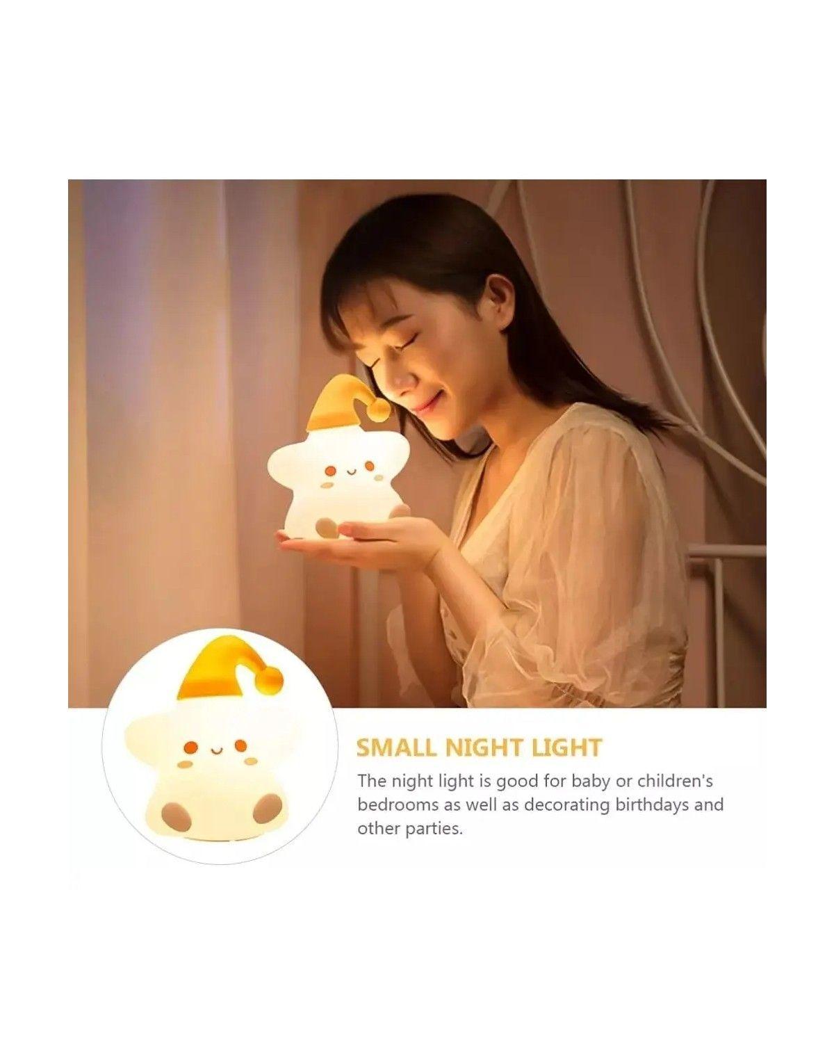 Lámpara Espanta Cuco Estrella Silicona Led/usb Sensor Táctil-3