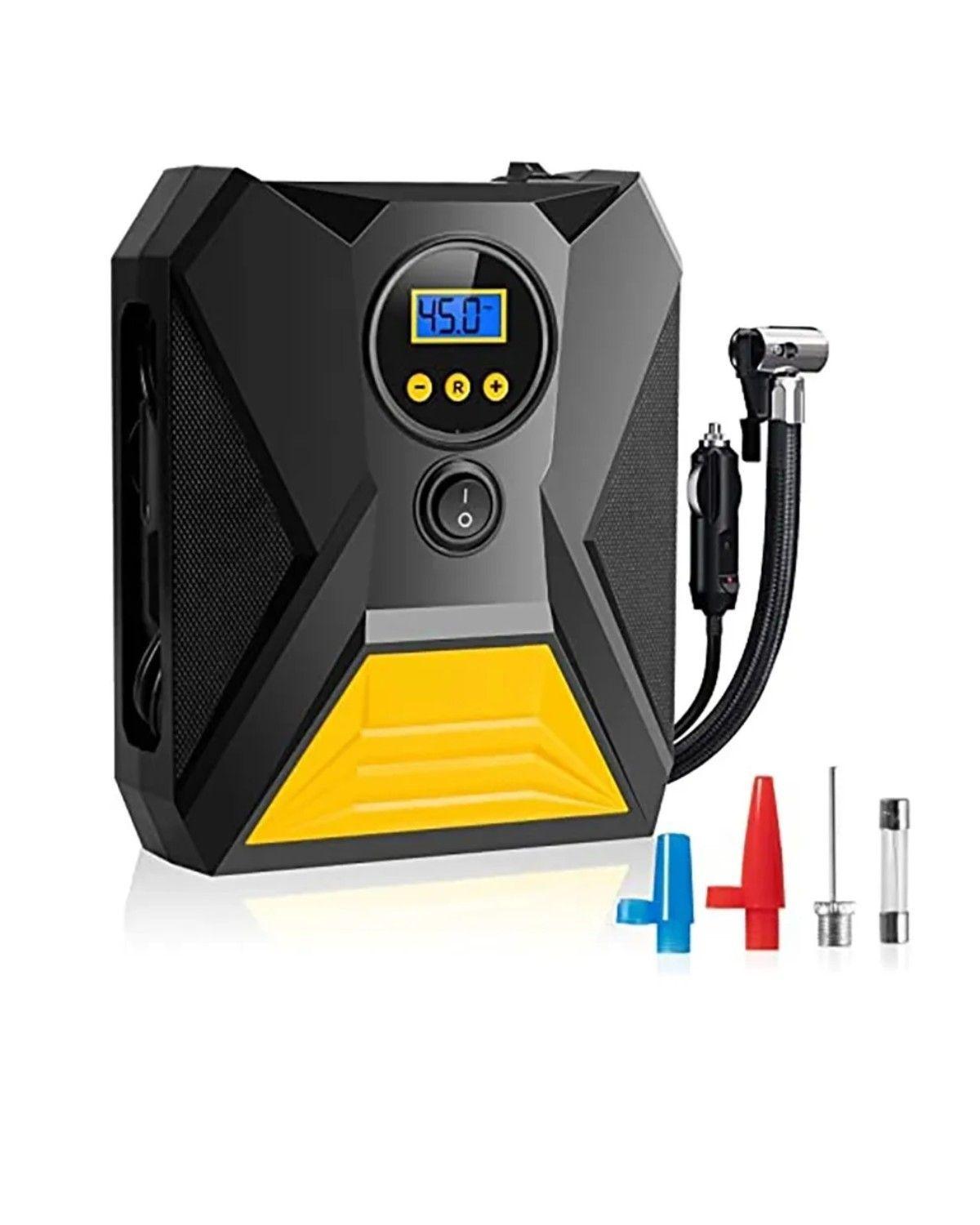 Compresor De Aire Para Vehículos Neumaticos Etc Color Negro-1