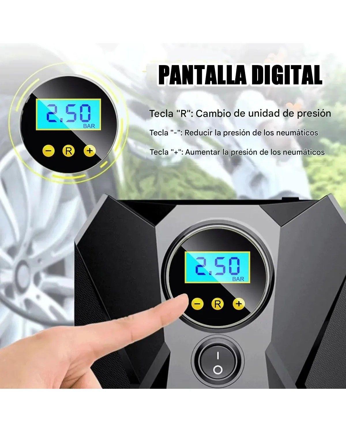 Compresor De Aire Para Vehículos Neumaticos Etc Color Negro-2