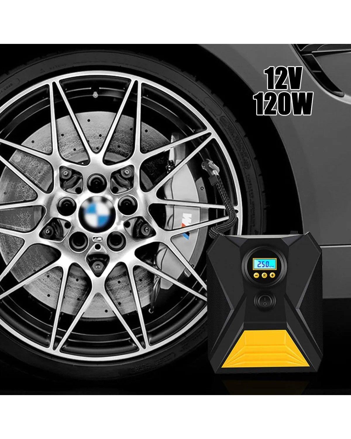 Compresor De Aire Para Vehículos Neumaticos Etc Color Negro-4