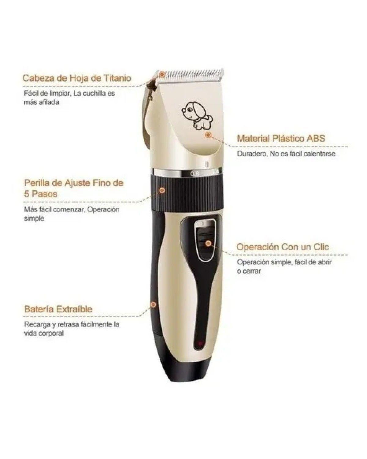 Maquina Corta Pelo Perros Cortadora Usb con Accesorios Gatos-2