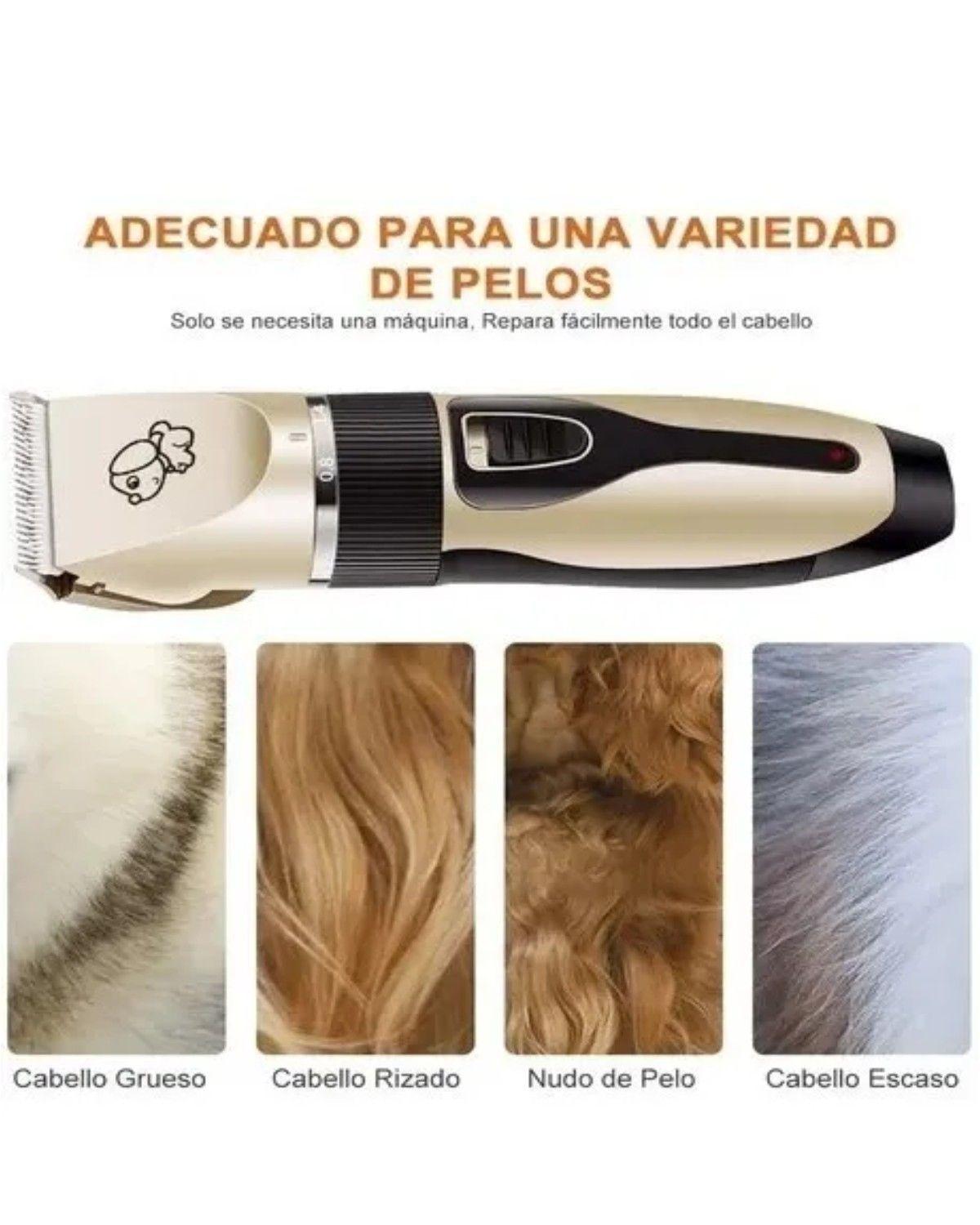 Maquina Corta Pelo Perros Cortadora Usb con Accesorios Gatos-3