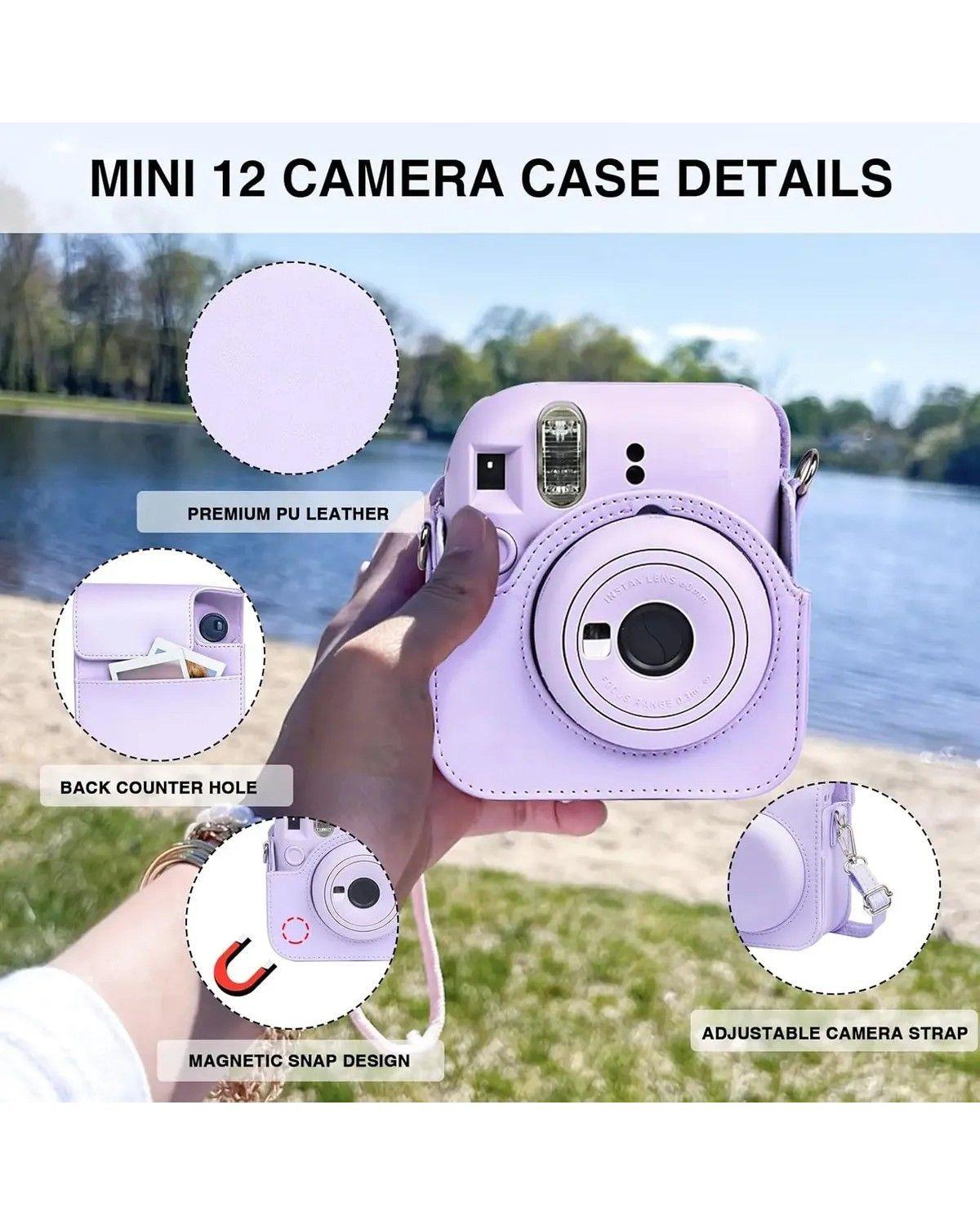Kit 12 Accesorios Protector Plateado Apto Para Instax Mini-3
