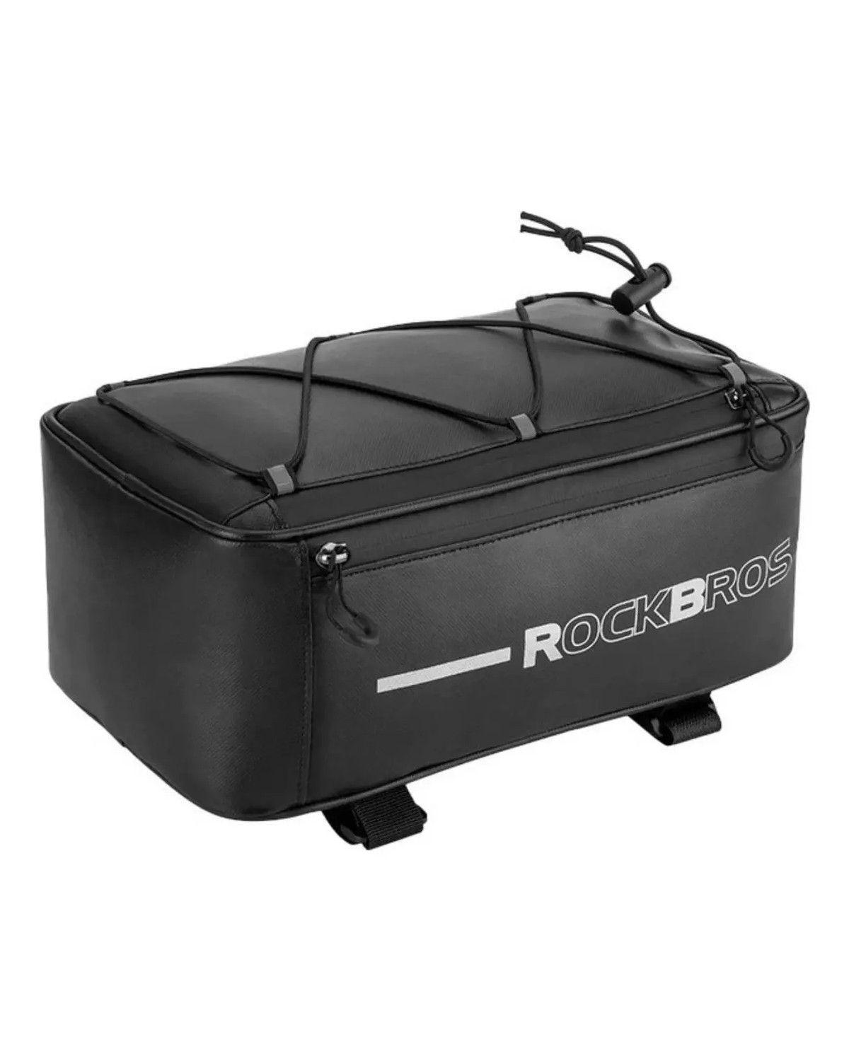 Bolso Parrilla Bicicleta Ergonomico Con 4 Litros De Capacidad Y Funda Protectora Lluvia-0