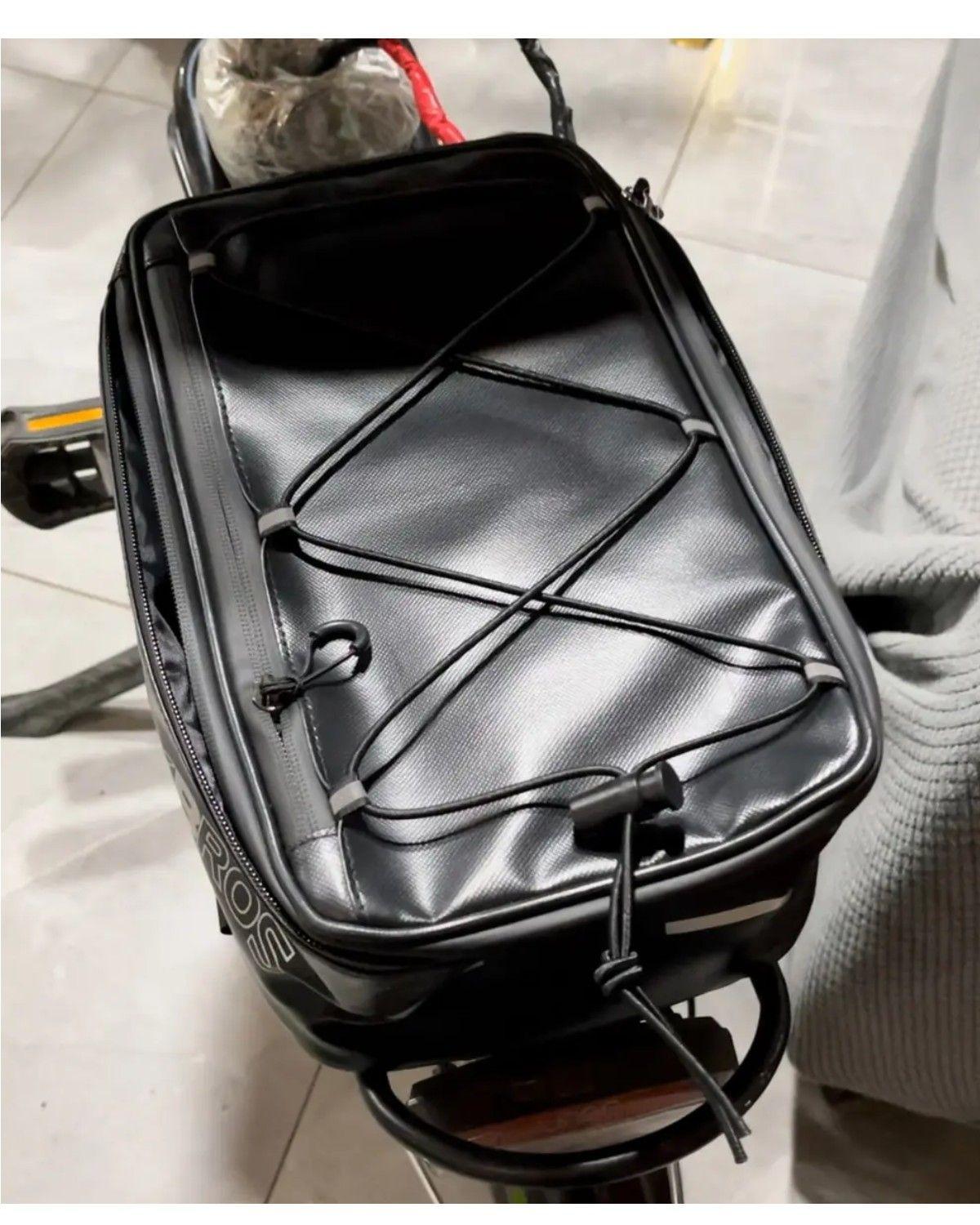 Bolso Parrilla Bicicleta Ergonomico Con 4 Litros De Capacidad Y Funda Protectora Lluvia-2
