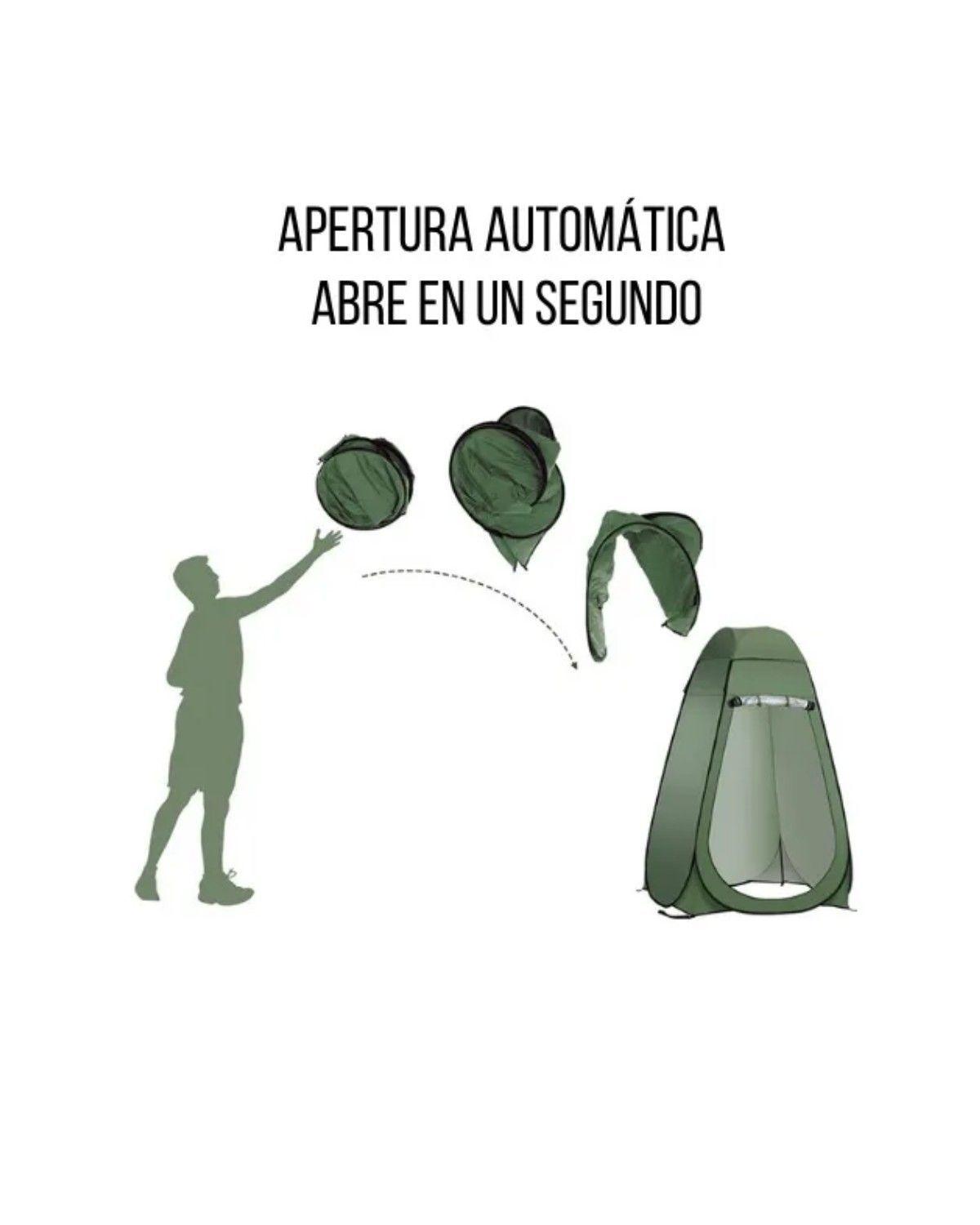 Carpa de 1 Persona Baño Camping Vestidor Portátil-2