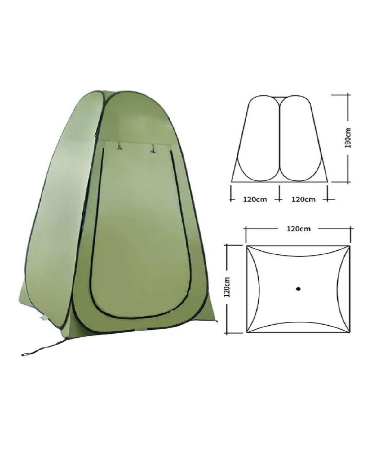 Carpa de 1 Persona Baño Camping Vestidor Portátil-3
