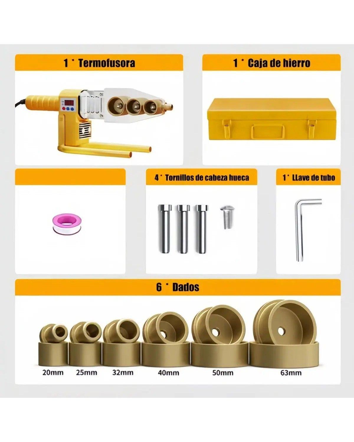 Máquina Termofusión Ppr 20-63mm Maquina Termofusora-2